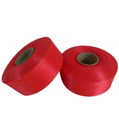 Полипропиленовая пряжа красного цвета и цвета 900D с высокой прочностью из полипропилена для веревок  