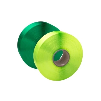 Полипропиленовая пряжа зеленого цвета PP FDY пряжа для ткацкого пояса